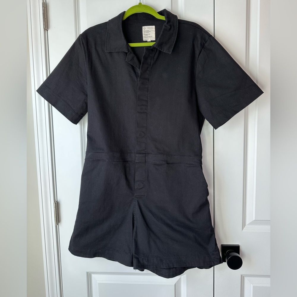 FOR DAYS BLACK TWILL SS JUMPER (SIZE L)